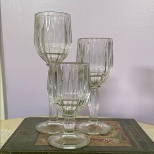 Elegant textured Glass candle holder  Set